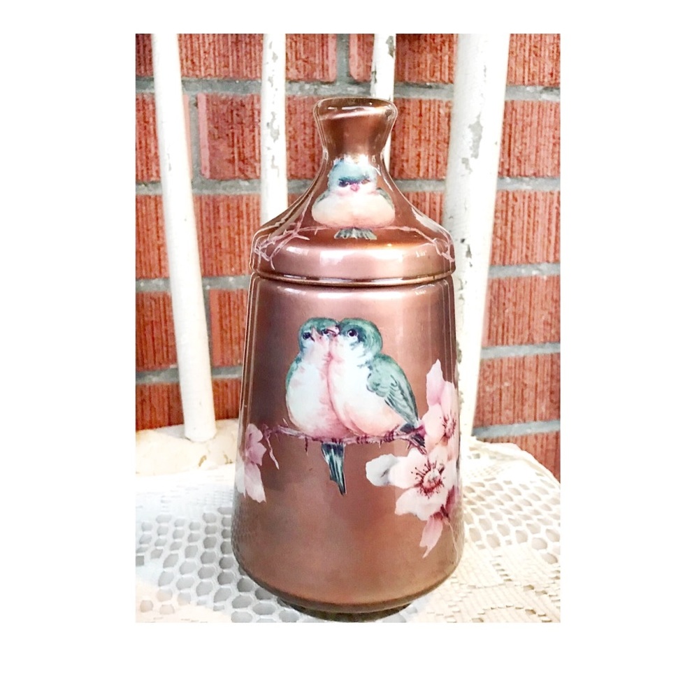 Glass Bathroom Dresser Jar